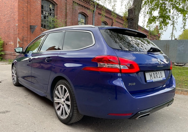 Peugeot 308 cena 65900 przebieg: 190391, rok produkcji 2018 z Brzostek małe 781